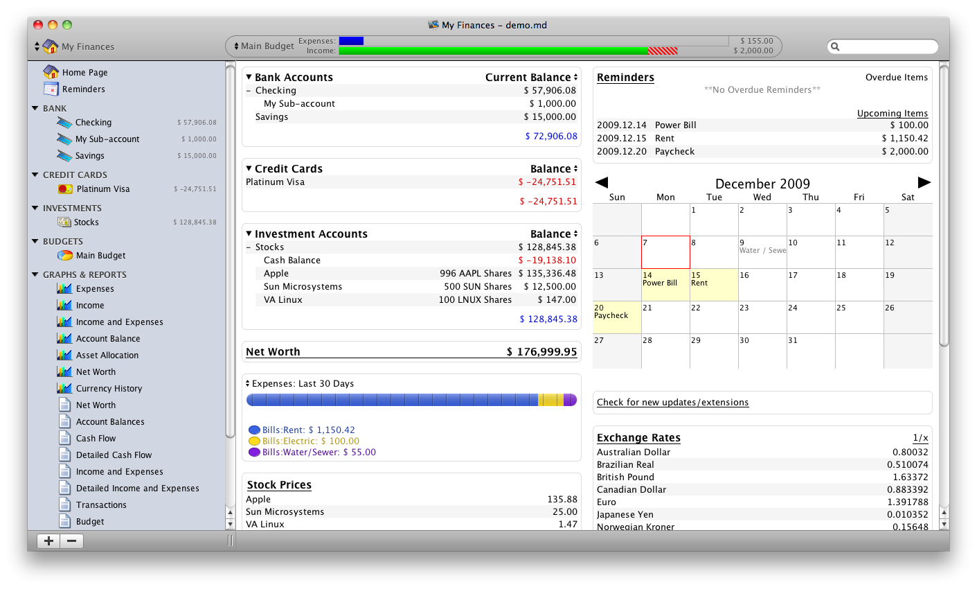 mac personal budget software